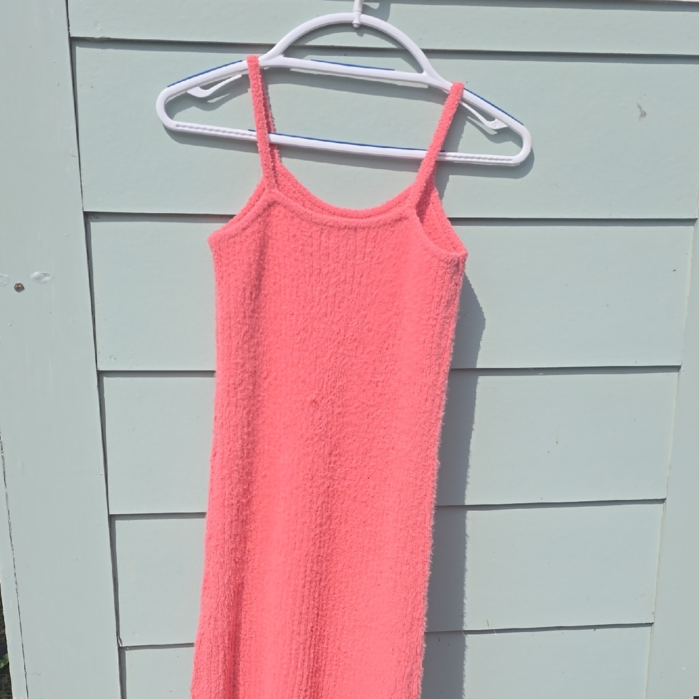 Mini Art Class Pink Textured Dress